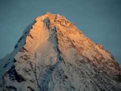19 Final Rays Of Sunset Creep Up K2 North Face Close Up From K2 North Face Intermediate Base Camp.jpg